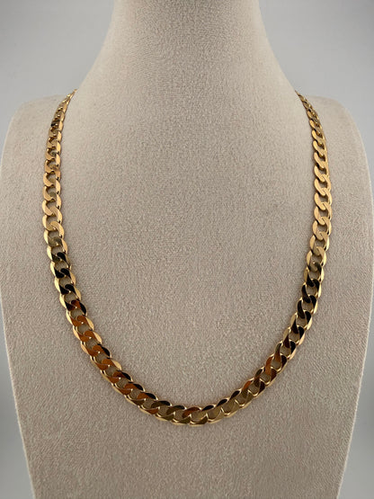 9ct Gold Curb Chain 22" 9/10mm 50.74g