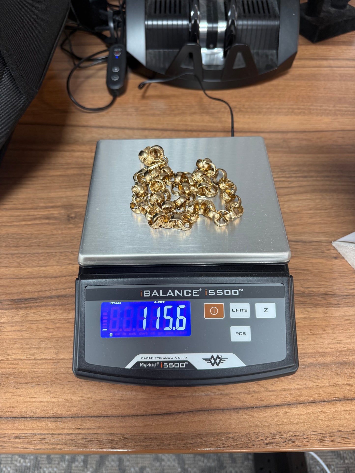 9ct Gold Belcher Chain 26.75" 13.5mm 115.6g