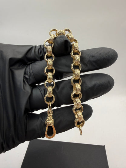 9ct Gold Belcher Bracelet 7" 8.5mm 18.7g