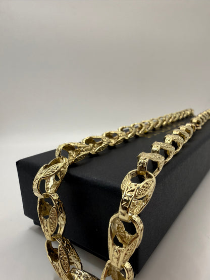 9ct Gold Tulip Chain 24" 8/9mm 56.71g