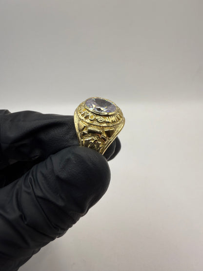 9ct Gold College Ring Size V-W 12.48g