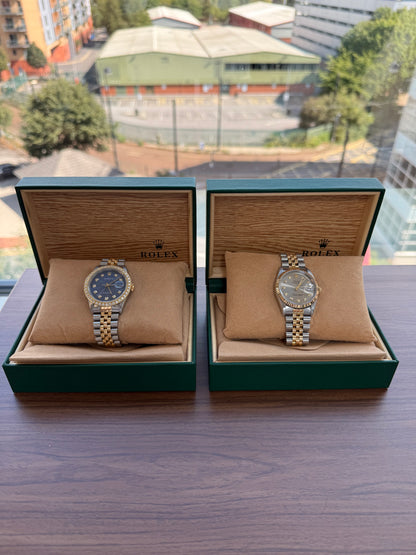 Rolex Datejust Slate Gray Diamond Dot Dial