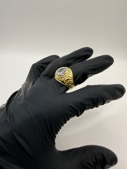 9ct Gold College Ring Size V-W 12.48g