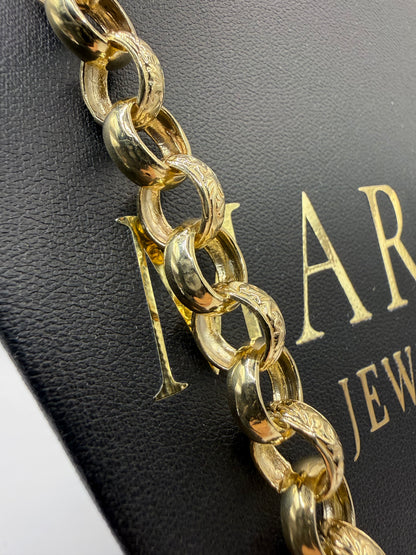 9ct Gold Belcher Chain 26.5" 11mm 82.4g