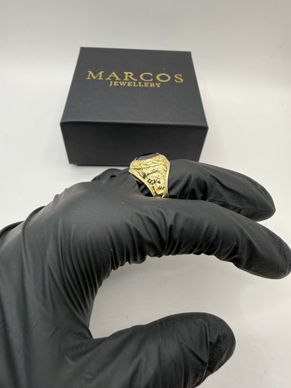 9ct Gold Red College Ring Size X 12.6g