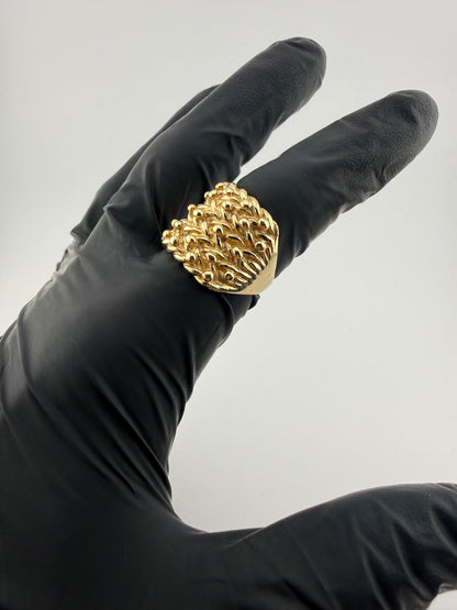 9ct Gold Keeper Ring Size T 11.18g