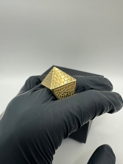 9ct Gold Pyramid Ring Size X-Y 26.45g