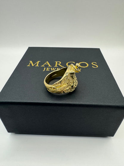 9ct Solid Gold Saddle Ring