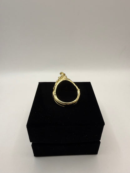 9ct Gold Saddle Ring Size V 20.44g
