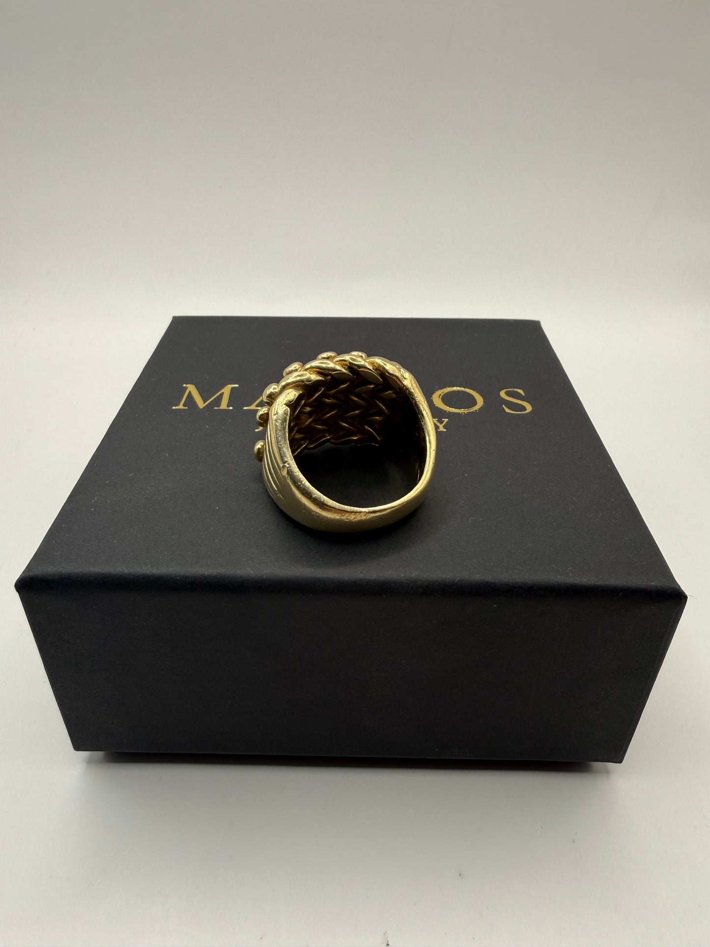 9ct Gold Keeper Ring Size Z 38.33g