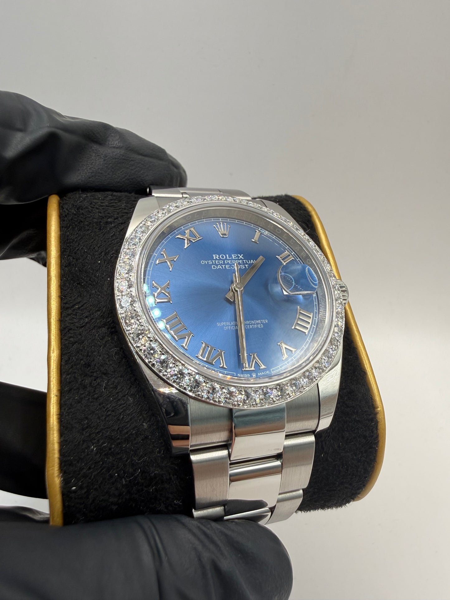 Rolex Datejust 41mm 126300 2022 Azzurro Blue Roman Numeral Dial