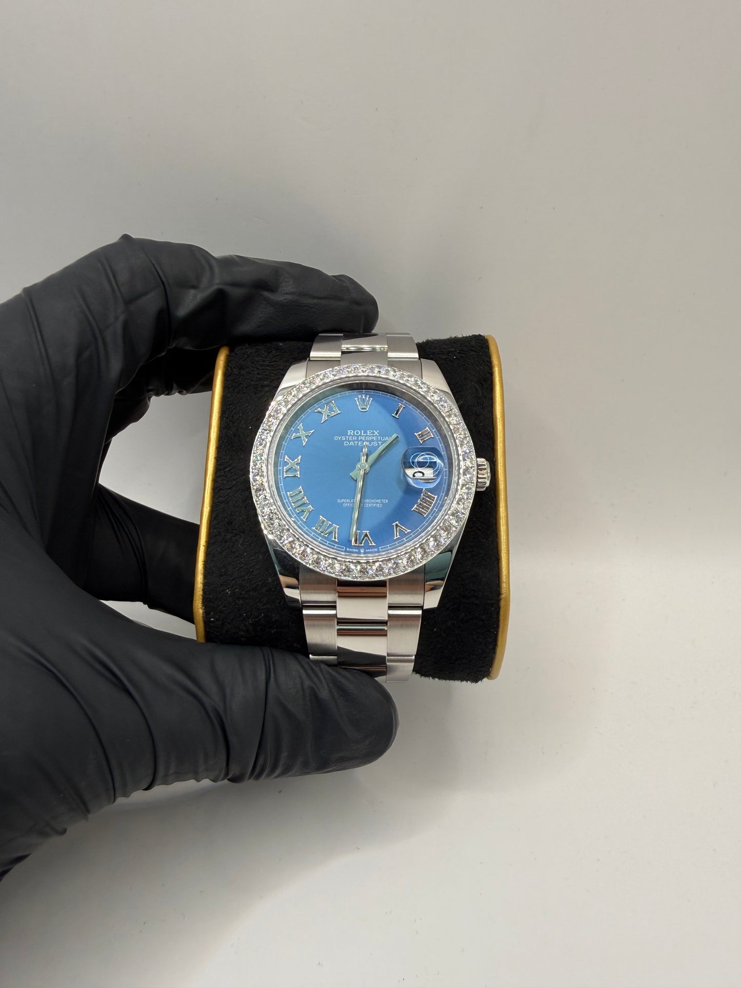 Rolex Datejust 41mm 126300 2022 Azzurro Blue Roman Numeral Dial