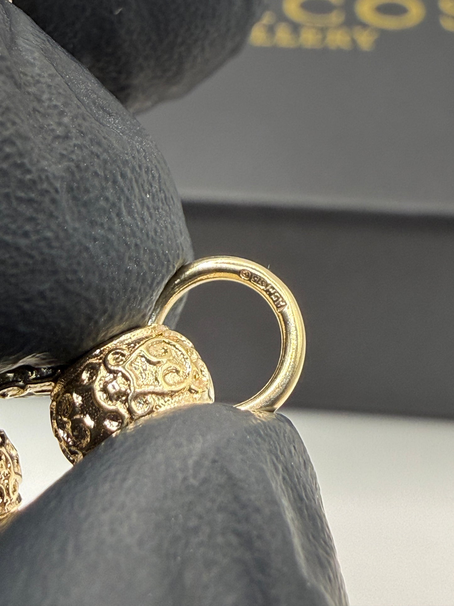 9ct Gold Roller Ball Bracelet 9.25" 11mm 42.96g