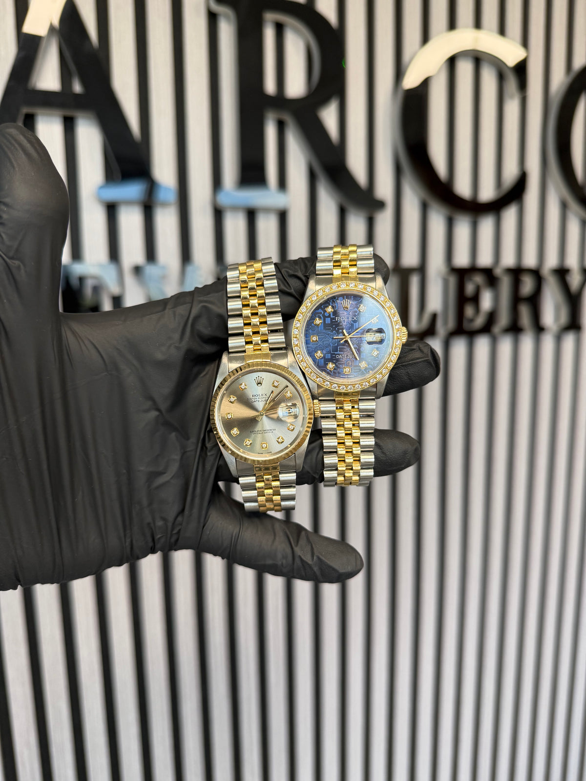 Rolex Datejust Slate Gray Diamond Dot Dial