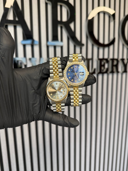 Rolex Datejust Slate Gray Diamond Dot Dial
