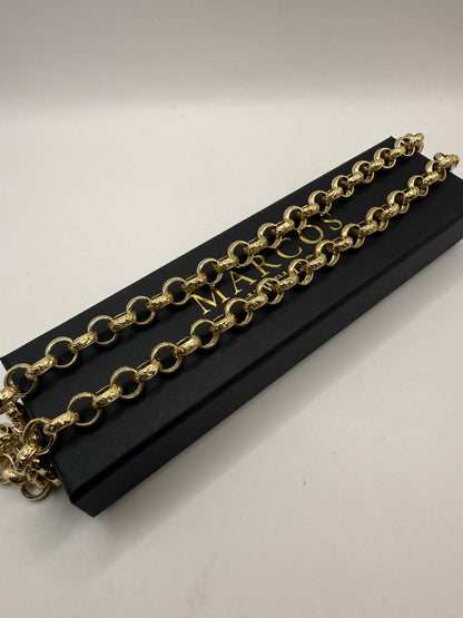 9ct Gold Belcher Chain 26.5" 11mm 82.4g