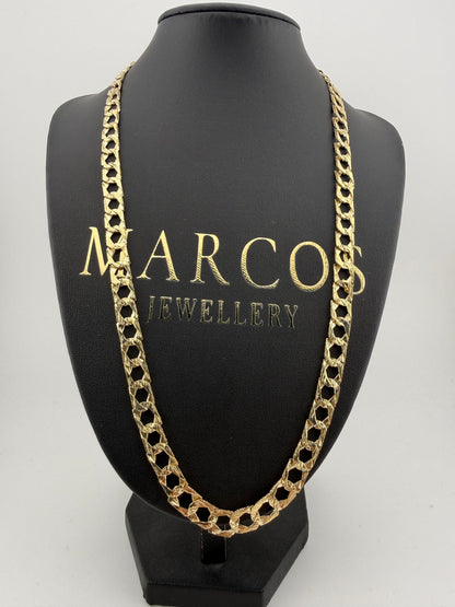 9ct Gold Chaps Chain 26.75" 8mm 27.92g