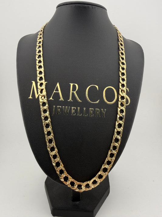 9ct Gold Chaps Chain 26.75" 8mm 27.92g