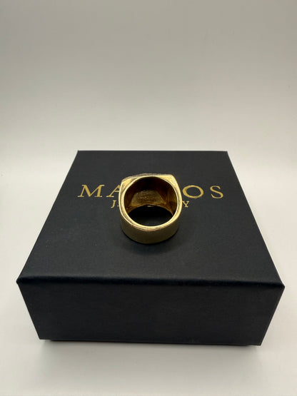 9ct Gold Pyramid Ring Size Z 29.1g