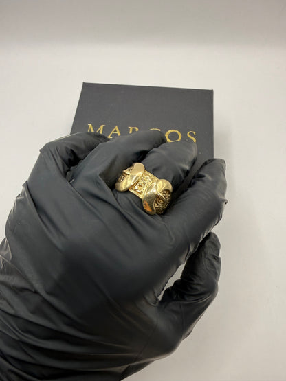 9ct Gold Buckle Ring Size Y 22.56g