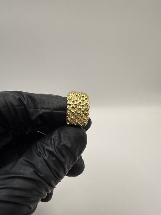 9ct Gold Baby Keeper Ring Size P-Q 7.6g