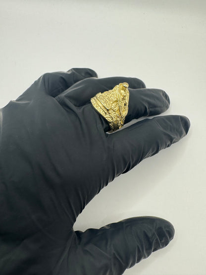 9ct Solid Gold Saddle Ring