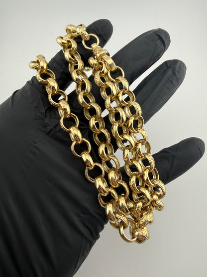 9ct Gold Belcher Chain 26.25" 11mm 82.42g