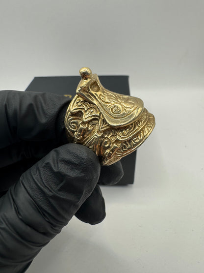 9ct Solid Gold Saddle Ring