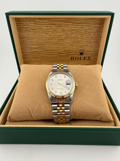 Rolex Datejust Slate Gray Diamond Dot Dial