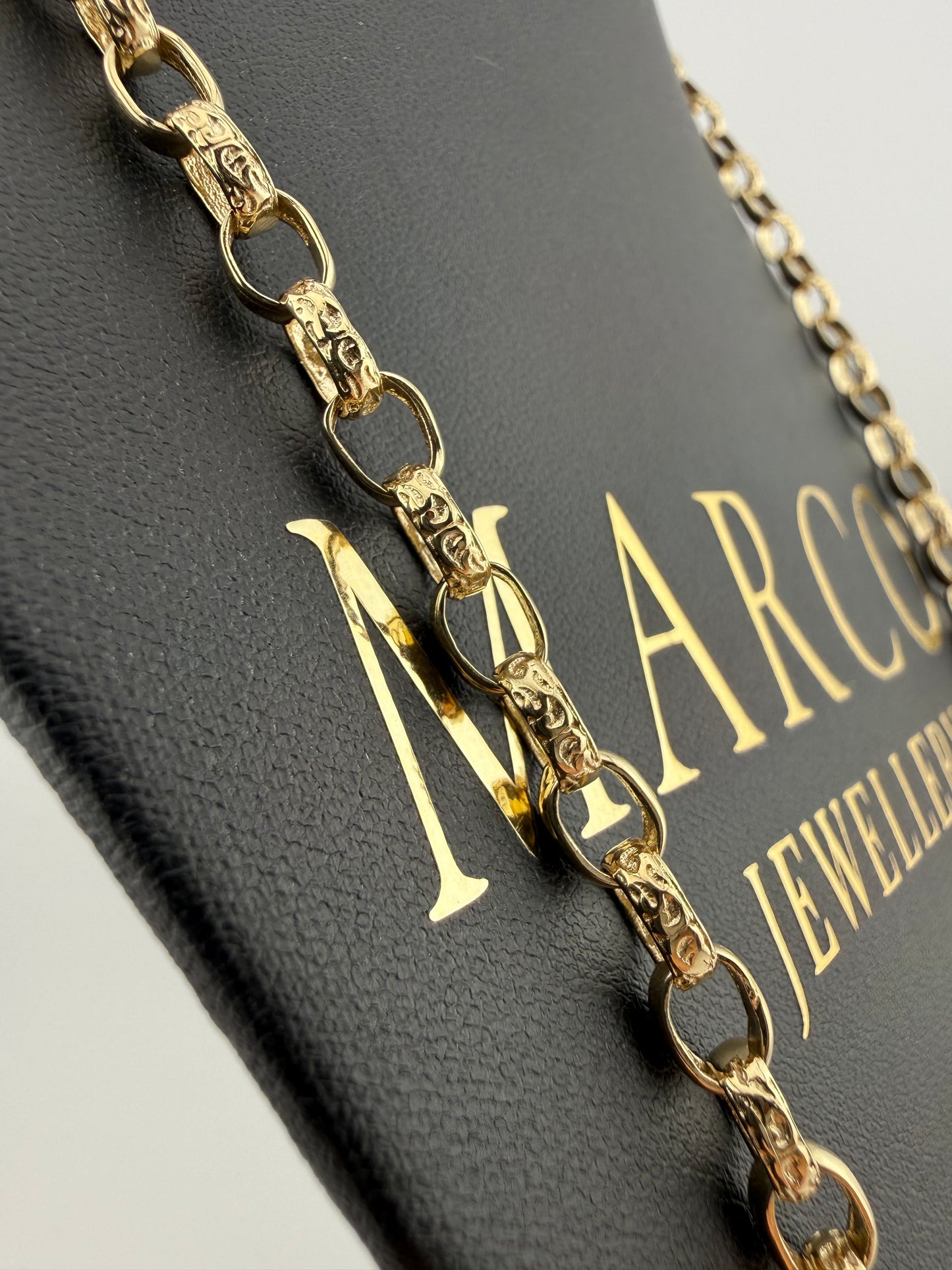 9ct Gold Oval Belcher Chain 26.25” 6mm 35.7g