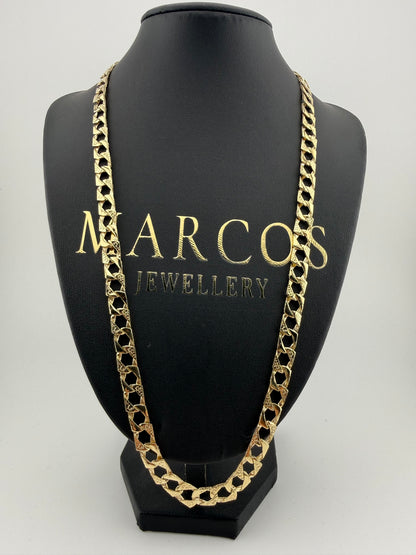 9ct Gold Chaps Chain 24” 8mm 28g