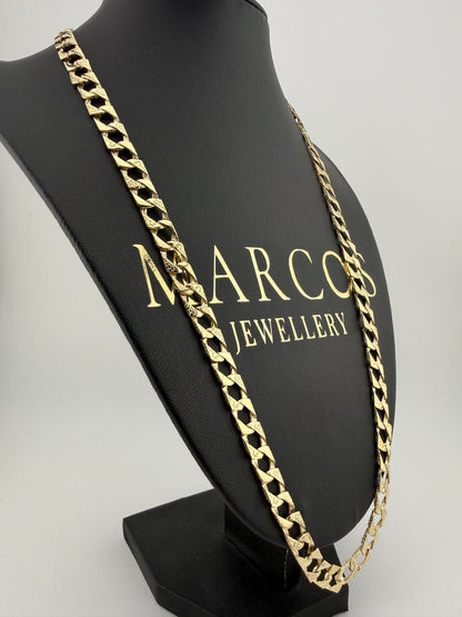 9ct Gold Chaps Chain 24” 8mm 28g