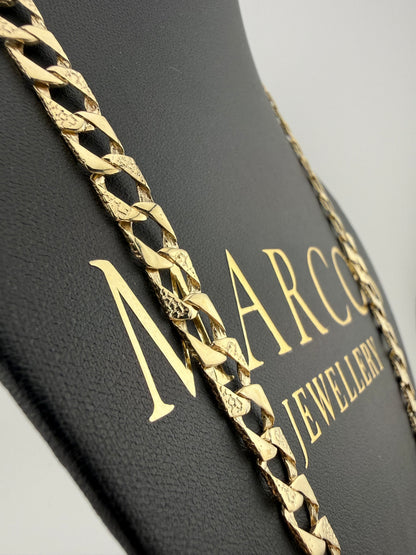 9ct Gold Chaps Chain 24” 8mm 28g