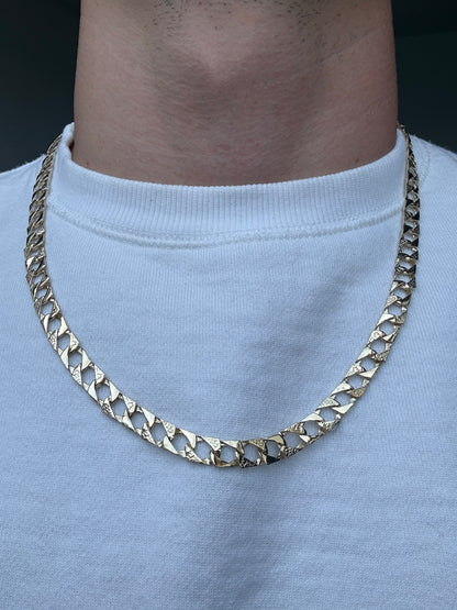 9ct Gold Chaps Chain 24” 8mm 28g