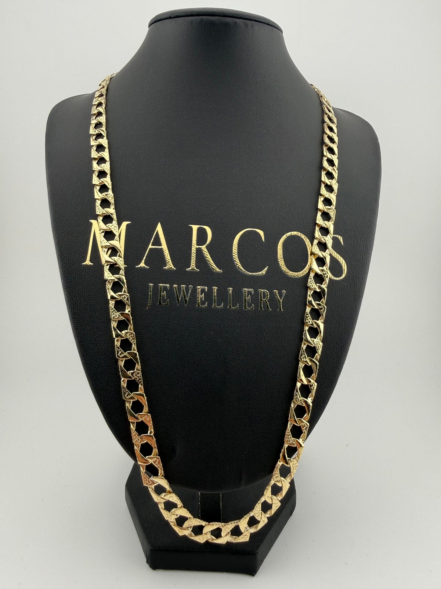 9ct Gold Chaps Chain 24.5” 8mm 29.6g