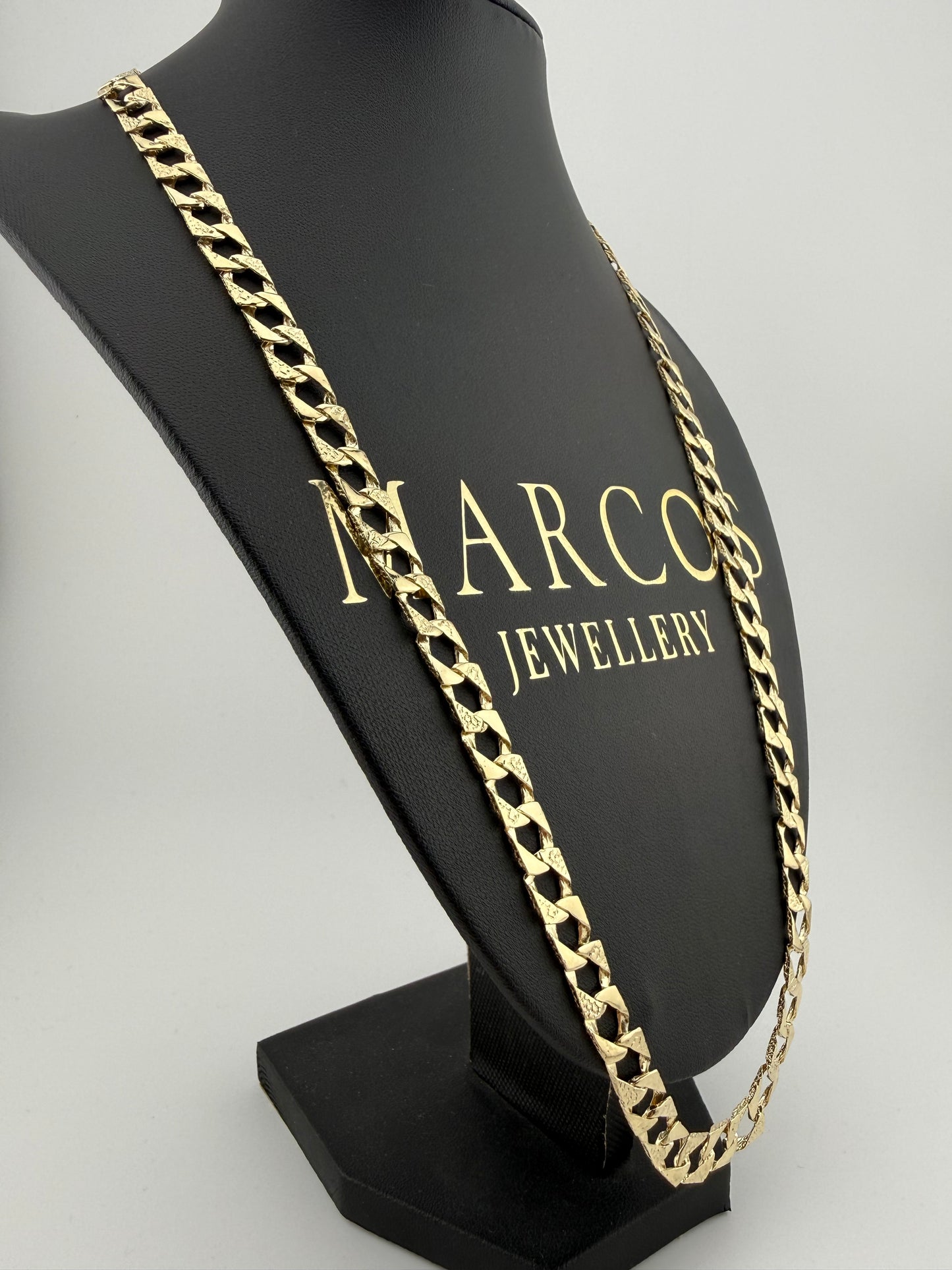 9ct Gold Chaps Chain 24.5” 8mm 29.6g