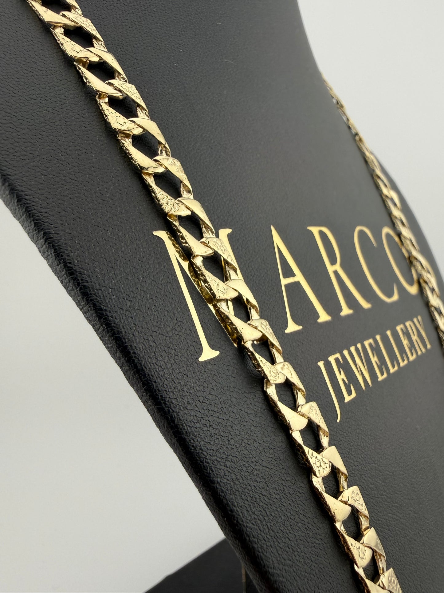 9ct Gold Chaps Chain 24.5” 8mm 29.6g