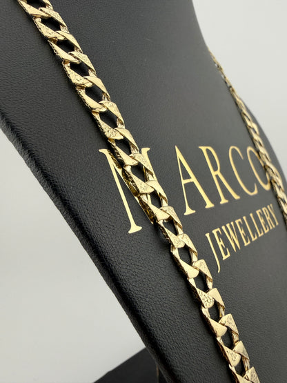9ct Gold Chaps Chain 24.5” 8mm 29.6g