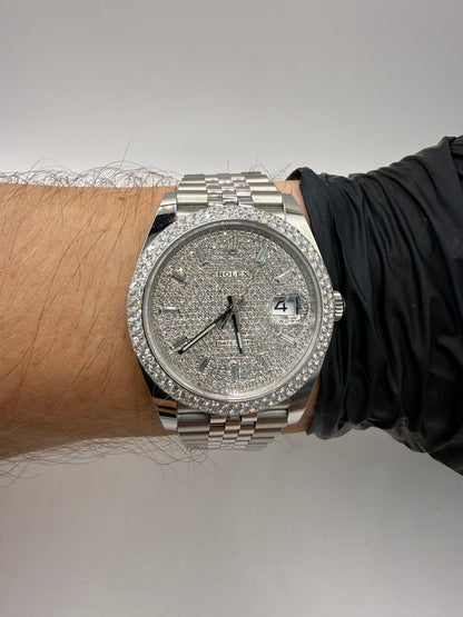 Rolex Datejust 41mm 126300 2023 Diamond Set Jubilee Bracelet
