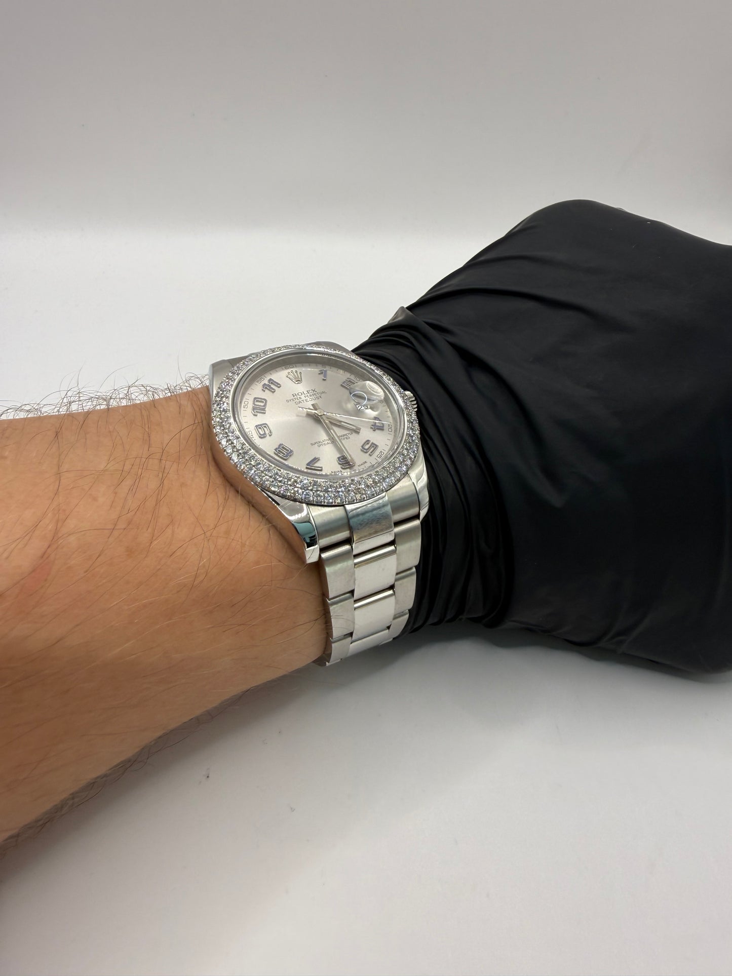 Rolex Datejust II 41mm 116300 2015 Diamond Set Bezel & Oyster Bracelet