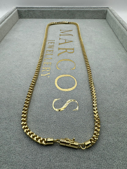 9ct Solid Gold Franko Chain