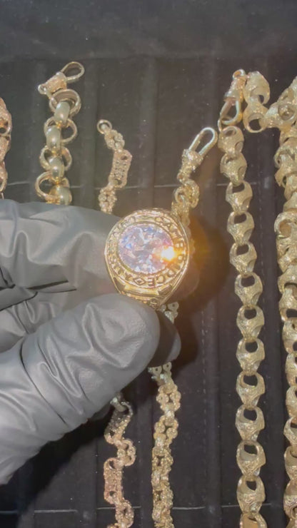 9ct Gold College Ring Size V-W 12.48g